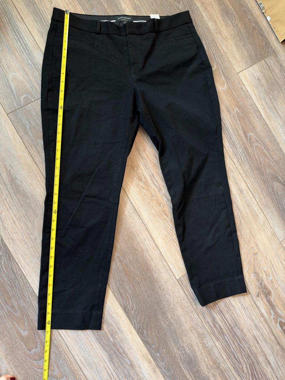Banana Republic Sloan Curvy Fit Black Chino Pants
